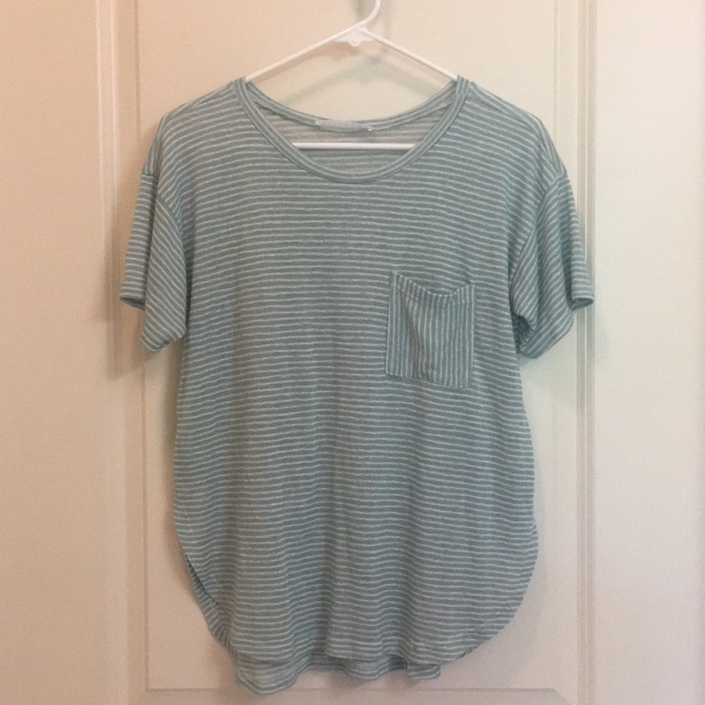 2 FOR $10 ~ Striped woven t-shirt